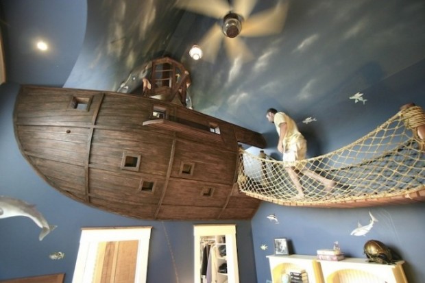 Özel Gemi Tasarımlı Yatak Odası