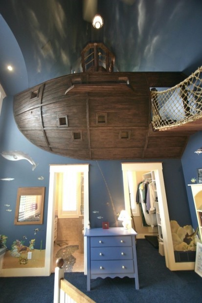 Özel Gemi Tasarımlı Yatak Odası