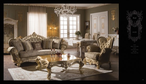 kral  Klasik Oturma Odası