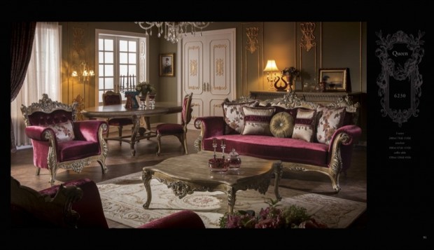 queen  Klasik Oturma Odası